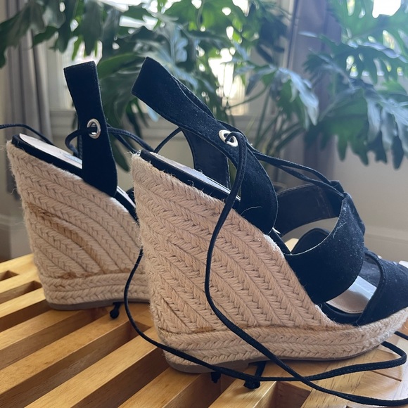 Steve Madden Lace-up Espadrille Wedge Sandals - Picture 3 of 4